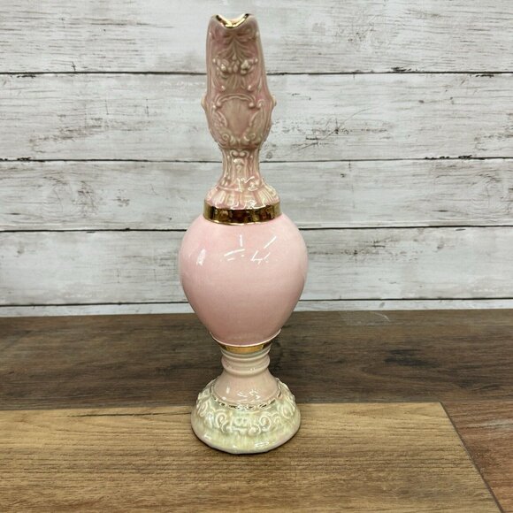 Vintage Golden Pink/Gold Porcelain Ewer Pitcher Greek Revival - Picture 2 of 8